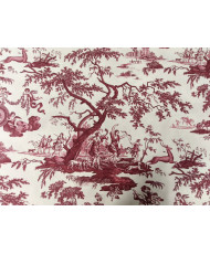 Tissu percale DIANE Rouge 280 cm