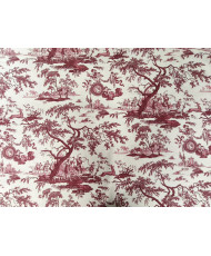 Tissu percale DIANE Rouge 280 cm