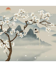 Carré velours imprimé - Chihiro