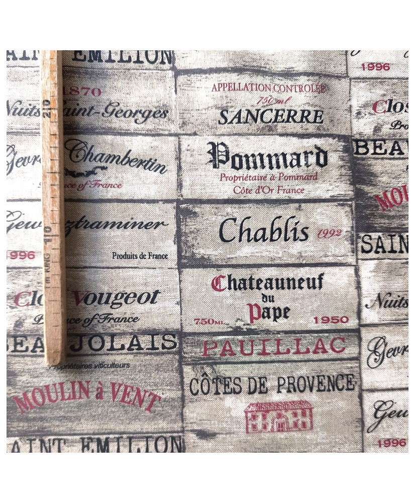 Toile palace enduite "Grand cru"