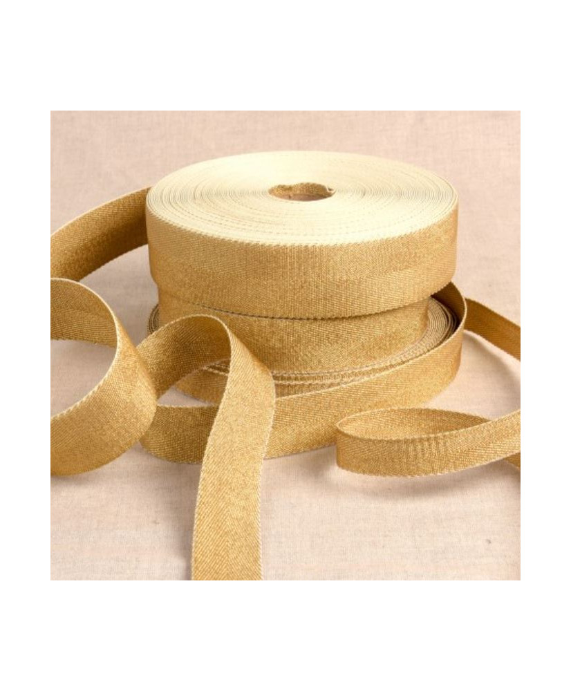 Sangle métallique dorée 30 mm