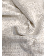 "Balmes" Chenille Velvet – White
