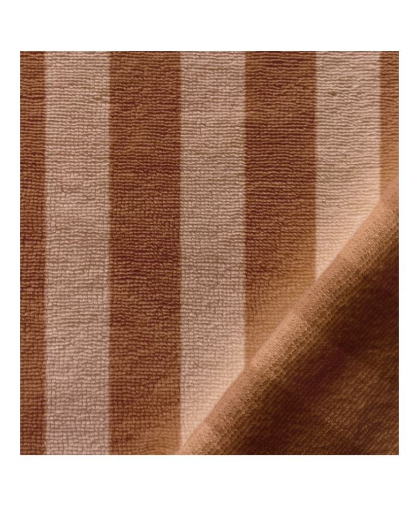 Striped terry fabric – 45% cotton, 45% polyester, 10% bamboo | Soft and absorbent fabric by the meter