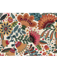 Jacquard Gina Fantaisie Floral – Tissu Épais pour Coussins et Rideaux