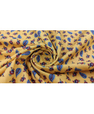 Coupon Tissu Cretonne Arlésienne All over jaune 1 m