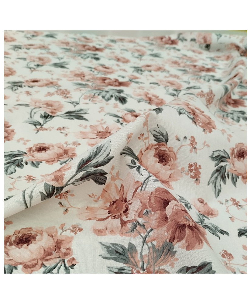 Coupon cretonne Scarlet 1.15m