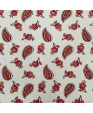 copy of Cretonne Fabric – Arlésienne All Over on Ivory/Orange Background