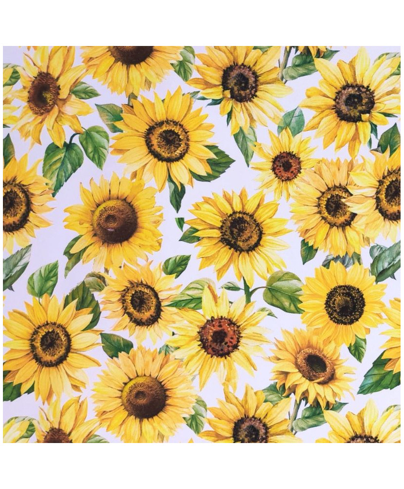 Coupon Toile polyester Tournesol
