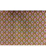 Coupon tissu coton 'Fleurette' peanut