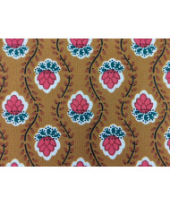 Coupon tissu coton 'Fleurette' peanut