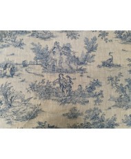 Coupon Pastorale lin/ bleu 2 m