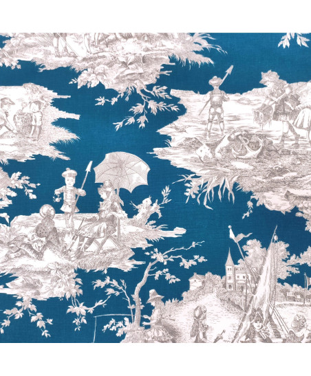 HISTOIRE D'EAU gris fond bleu canard
