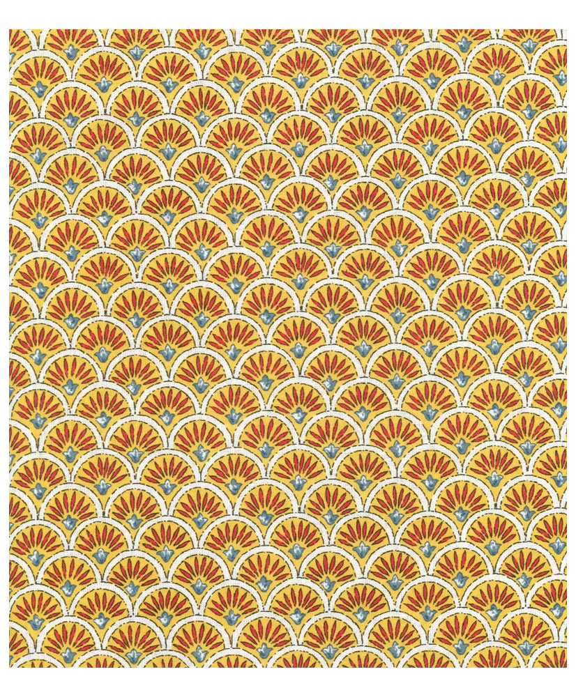 Coupon 2 m Beaucaire Ecailles Jaune