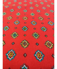 Cretonne Lourmarin rouge