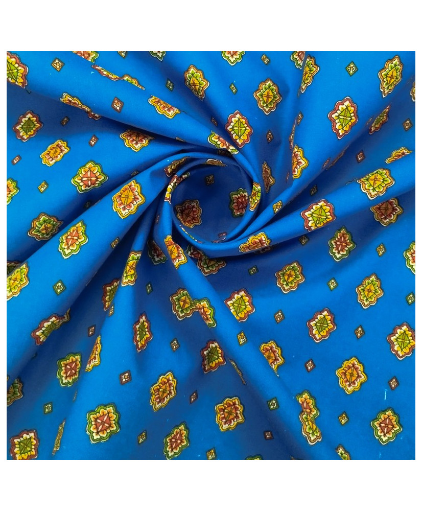 Lourmarin Blue Gauloise Cretonne