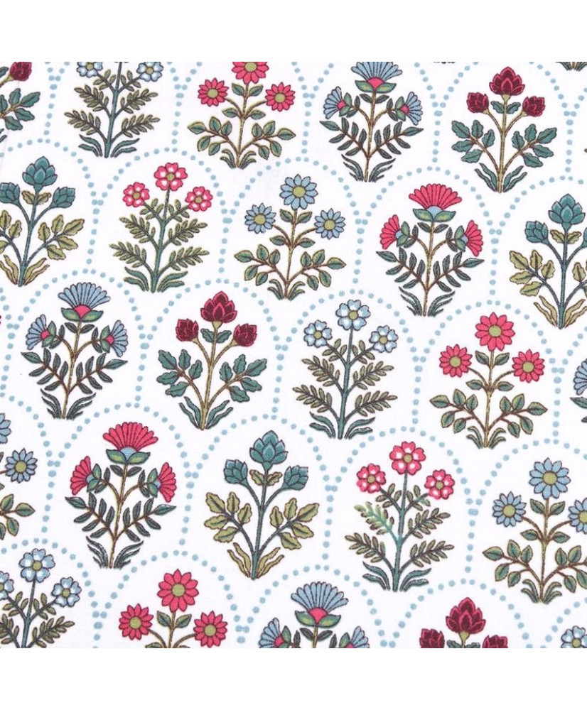 Tissu cretonne " Saphir"