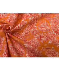 Mini Maharani Orange/Red Cretonne Fabric