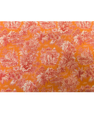 Mini Maharani Orange/Red Cretonne Fabric