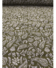 Jacquard Mumbai all over Kaki