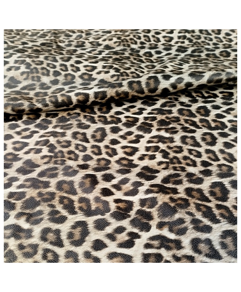 Tissu Simili Cuir Léo– Largeur 140 cm