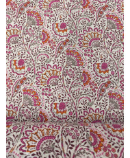 Tissu Masala - cretonne- 100% coton -rose