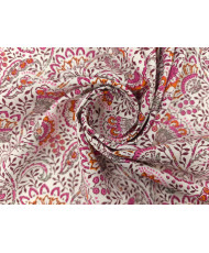 Tissu Masala - cretonne- 100% coton -rose