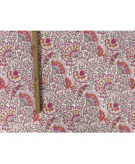 Tissu Masala - cretonne- 100% coton -rose