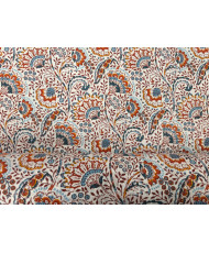 Indian Floral Cotton Cretonne – Blue