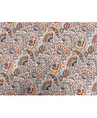 Tissu Masala - cretonne- 100% coton -bleu