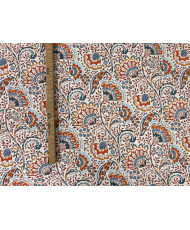 Indian Floral Cotton Cretonne – Blue