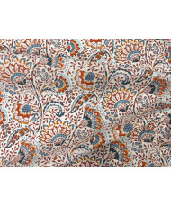 Tissu Masala - cretonne- 100% coton -bleu