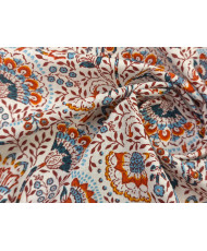 Indian Floral Cotton Cretonne – Blue