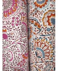 Indian Floral Cotton Cretonne – Blue