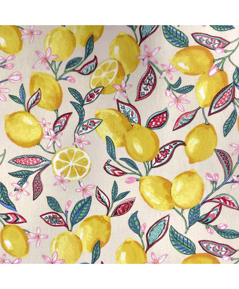Lemon Tree Cretonne – 100% Cotton