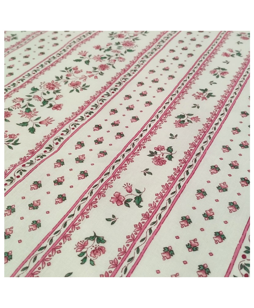 Figuerolles Rayures Rose-coton Provençal