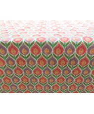 copy of Cretonne Luka turquoise/jaune