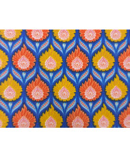 copy of Cretonne Luka turquoise/jaune