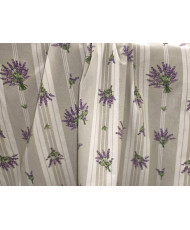 Beige Provence Ticking Cretonne Fabric