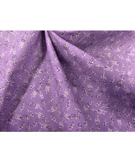 LAVANDIN Printed Cretonne Fabric - Violet Background