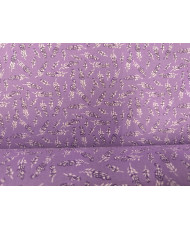 LAVANDIN Printed Cretonne Fabric - Violet Background
