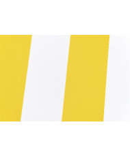 Yellow and White Striped Coated Cotton Fabric - 160 cm Width
