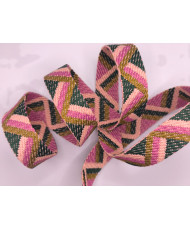 sangle Klem  pour banane, sac et pochette- Rose 25 mm