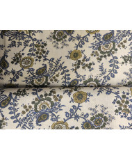 Tissu coton Jardin d'Orient : Tissu Coton aux Motifs Floraux et Cachemire