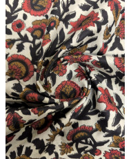 copy of Tissu coton Jardin d'Orient : Tissu Coton aux Motifs Floraux et Cachemire