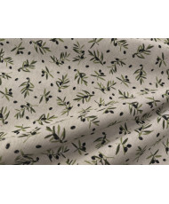 'Mini olive noire' effet lin