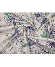 Tissu 100% Coton Imprimé Bouquets de Lavande - Style Provençal - Portofino
