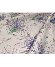 Tissu 100% Coton Imprimé Bouquets de Lavande - Style Provençal - Portofino
