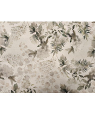 Tissu Coton Enduit Limay au Mètre - Motif Eucalyptus Aquarelle - Largeur 150 cm