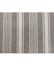 BAYA fond gris rayures blanc cassés
