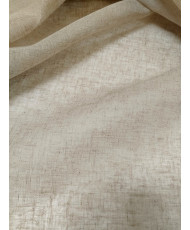 Kaolin linen-style sheer fabric – 300 cm, lead-weighted hem